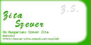 zita szever business card